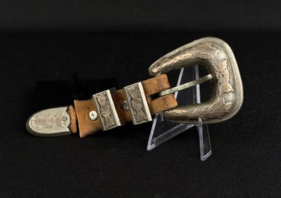 10k Gold Sterling Silver Cowboy Ranger Set