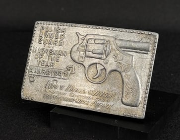 Polish Armed Guard Marksman Belt Buckle