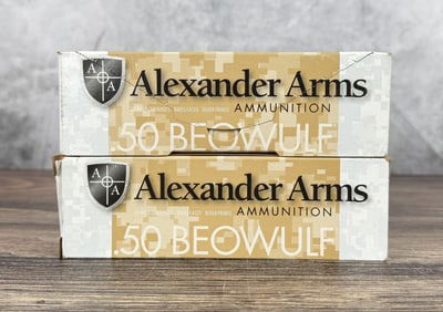 40 Rounds of Alexander Arms .50 Beowulf Ammo
