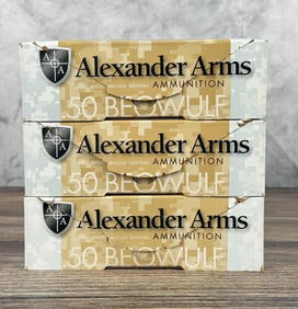 60 Rounds of Alexander Arms .50 Beowulf Ammo