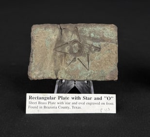 Civil War Confederate Texas Star Belt Buckle