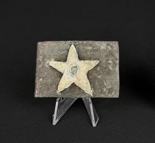 Civil War Confederate Texas Star Belt Buckle