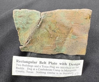 Civil War Confederate Texas Belt Buckle