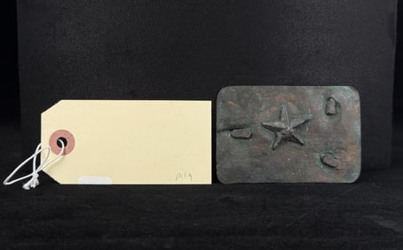 Civil War Confederate Texas Star Belt Buckle