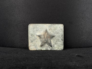 Civil War Confederate Texas Star Belt Buckle