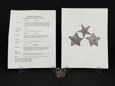 Civil War Confederate Texas Lone Star Hat Badge