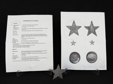 Civil War Confederate Texas Lone Star Hat Badge