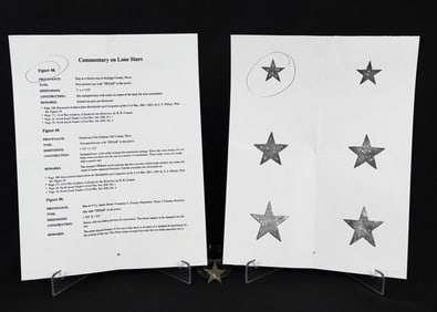 Civil War Confederate Texas Lone Star Hat Badge