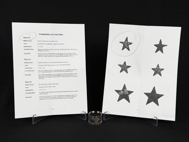 Civil War Confederate Texas Lone Star Hat Badge