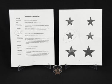 Civil War Confederate Texas Lone Star Hat Badge