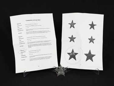 Civil War Confederate Texas Lone Star Hat Badge