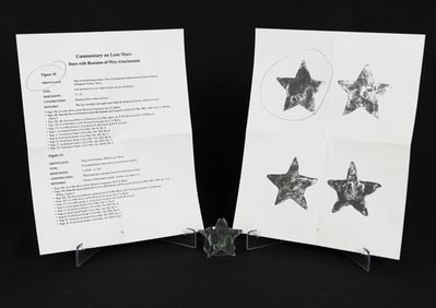 Civil War Confederate Texas Lone Star Hat Badge