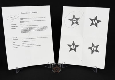 Civil War Confederate Texas Lone Star Hat Badge