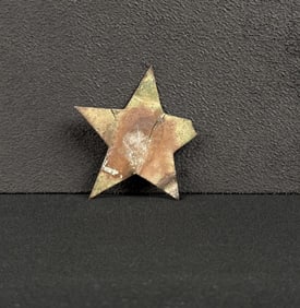 Civil War Confederate Texas Lone Star Hat Badge