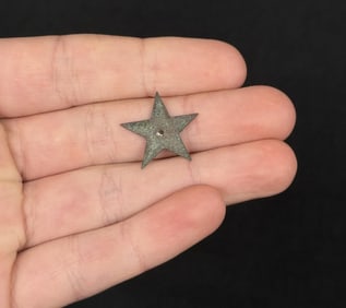 Civil War Confederate Texas Lone Star Hat Badge