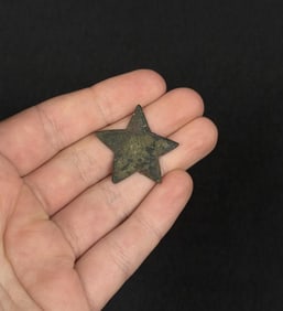 Civil War Confederate Texas Lone Star Hat Badge