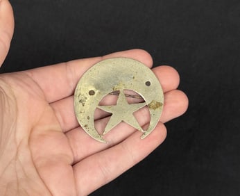 Civil War Confederate Texas Lone Star Hat Badge