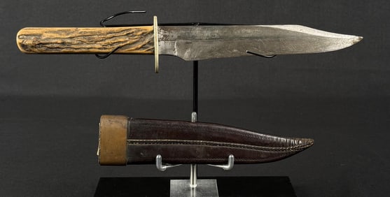 John Newton & Co Sheffield Frog Bowie Knife