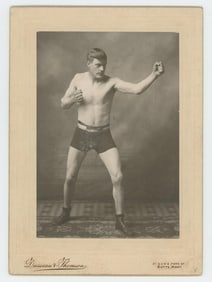 Dusseau Butte Montana Boxer Pugilist Cabinet Photo
