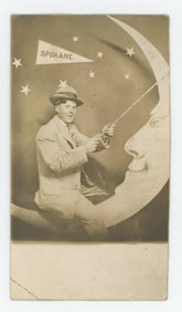 Paper Moon Spokane Washington RPPC Postcard