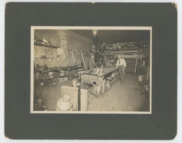 Tinsmith Occupational Workshop Cabinet Card Photo