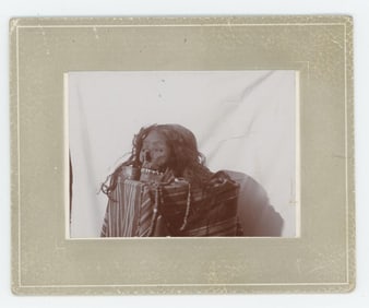 Mummified Native American Indian Skull Photo