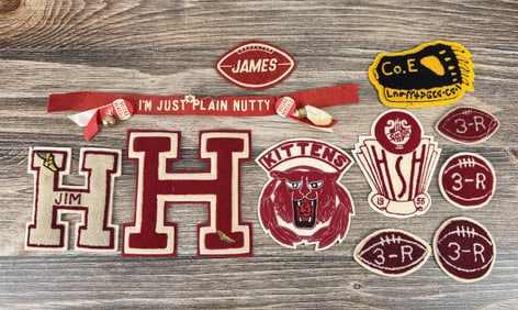 Vintage Montana Letterman Jacket Patches