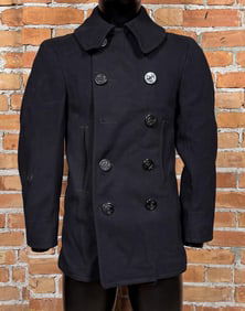 Named US Navy Wool Pea Coat