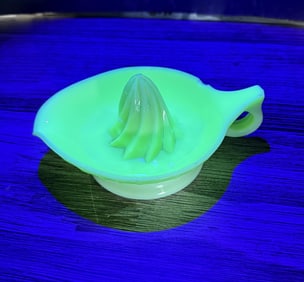Uranium Glass Jadeite Lemon Lime Juicer