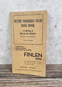 Butte Pioneers Club Song Book