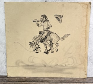 Sherman L. Hayes Montana Drunk Cowboy Airbrush