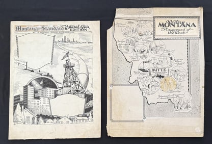 Original Western Montana Standard Newspaper Boards
