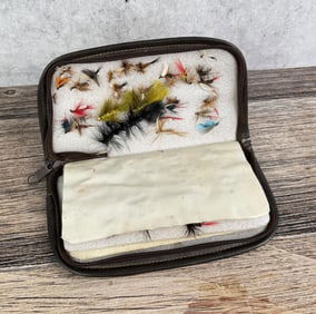 Wallet of Montana Fly Fishing Flies
