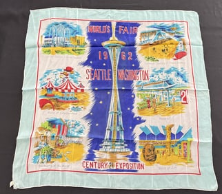 1962 Worlds Fair Seattle Washington Bandana