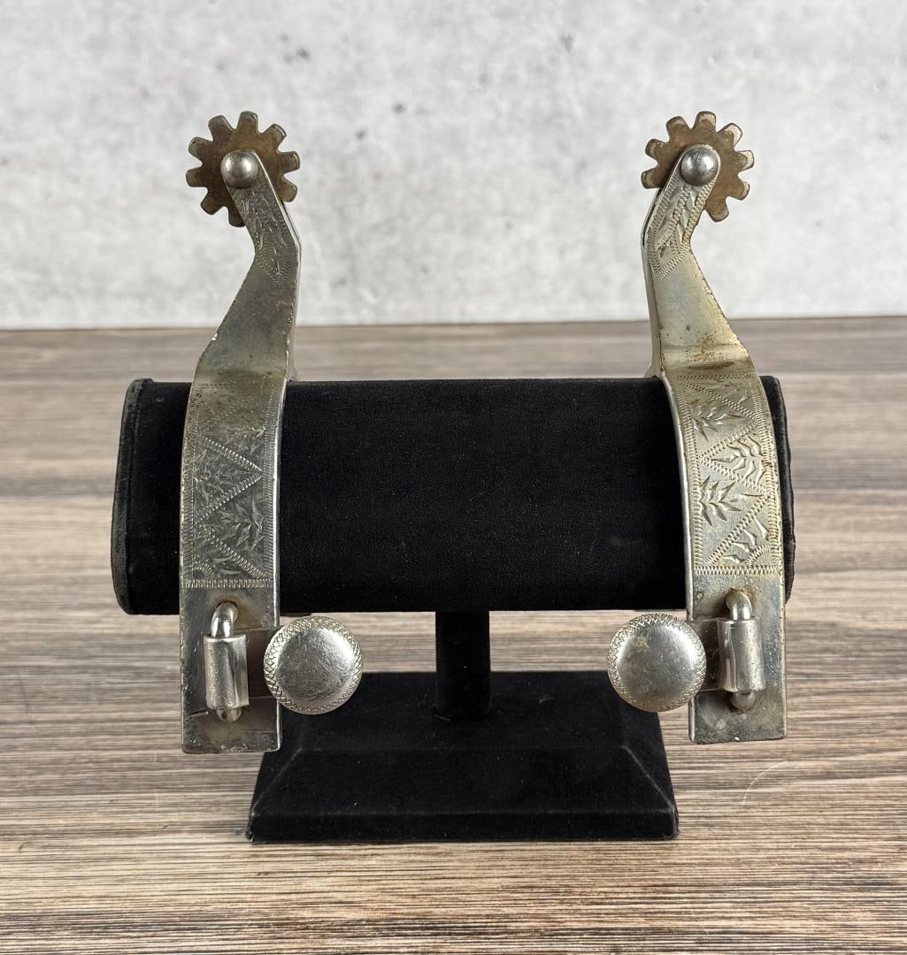 Crockett Renalde Montana Cowboy Spurs: 5 3/4" long.