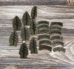 Named Vietnam War Special Forces Airborne Patches