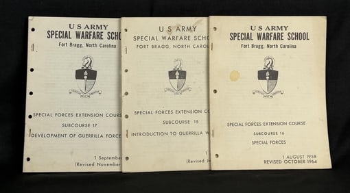 Vietnam War Special Warfare School Manuals
