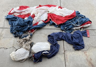 Vietnam War Red White Blue Pilot Parachute