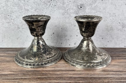 Weighted Sterling Silver Candlesticks