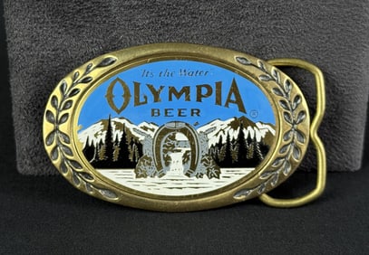 Vintage Olympia Beer Belt Buckle
