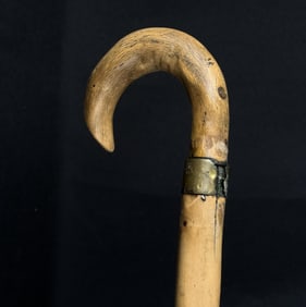 Victorian Buffalo Horn Walking Stick Cane