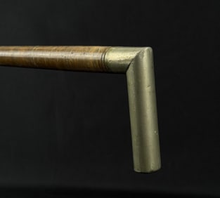 Antique Civil War Leather Plantation Cane