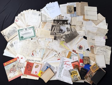 Large Collection of Montana Paper Ephemera