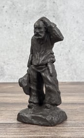 Tara Jackson Chalkware Western Cowboy Sculpture