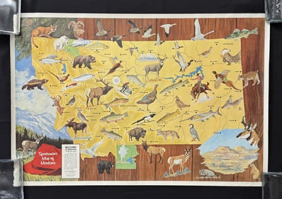Sportman's Map of Montana Great Falls Brewery