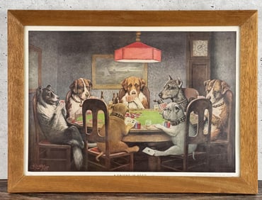 A Friend in Need Dogs Playing Poker Print