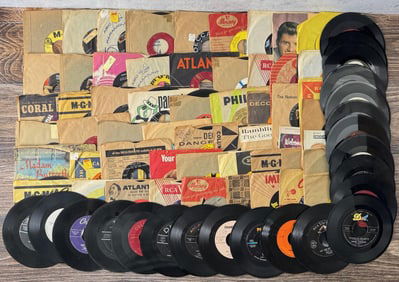 Collection of 45 LP Vinyl Records