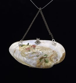 Victorian Souvenir Nautical Shell Coin Purse