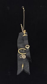 Gold Filled Victoria Mourning Pocket Watch Fobs