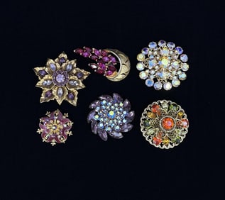 Collection of Rhinestone Costume Jewelry